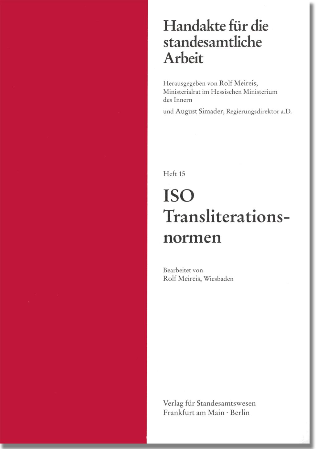 ISO Transliterationsnormen