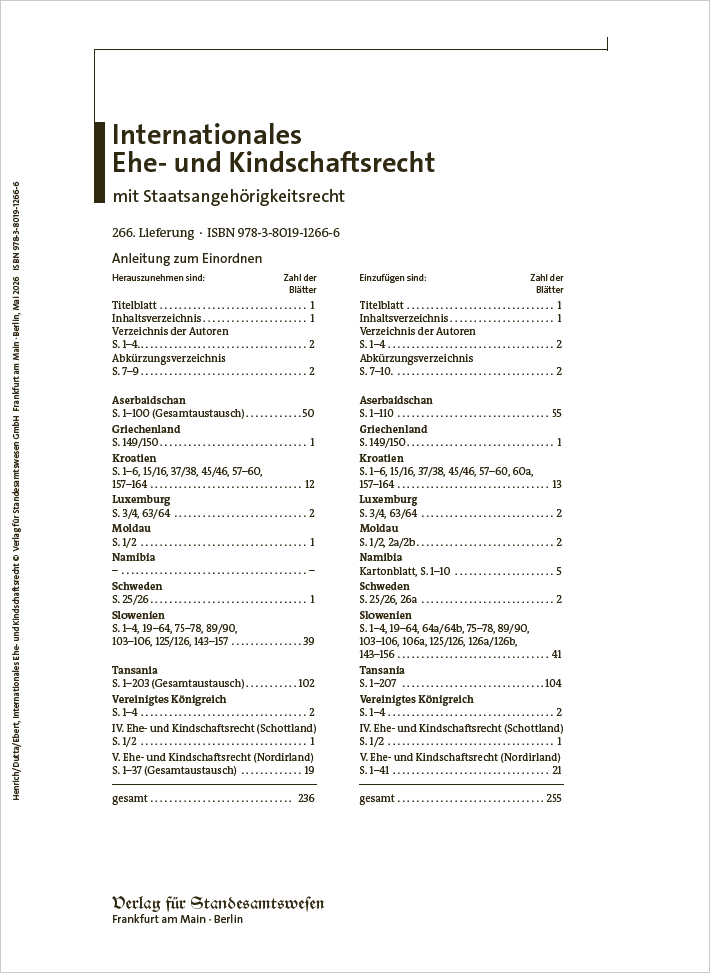 Internationales Ehe- und Kindschaftsrecht mit Staatsangehörigkeitsrecht