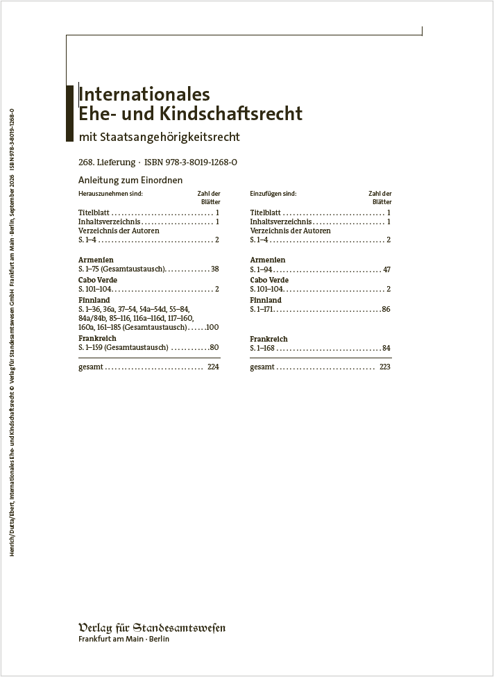 Internationales Ehe- und Kindschaftsrecht mit Staatsangehörigkeitsrecht