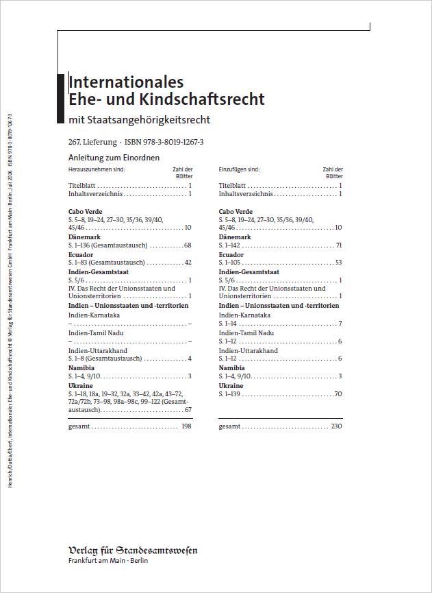 Internationales Ehe- und Kindschaftsrecht mit Staatsangehörigkeitsrecht