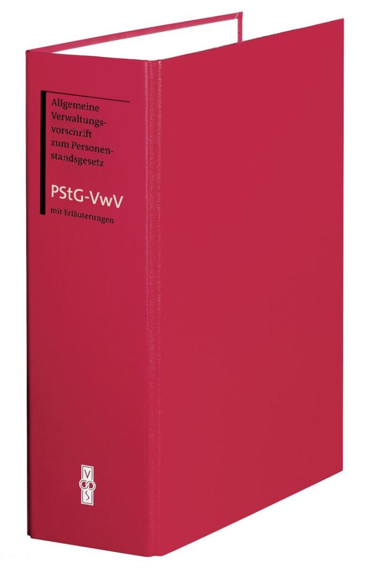 Cover Ordner PStG VwV